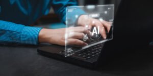 Chatbot conversation person using online customer service with chat bot get support artificial