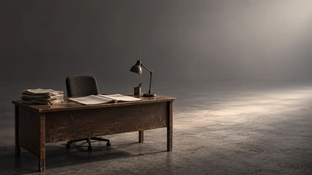The Empty News Desk